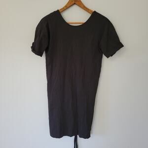 Zara Trafaluc Back Tie Dress Black S